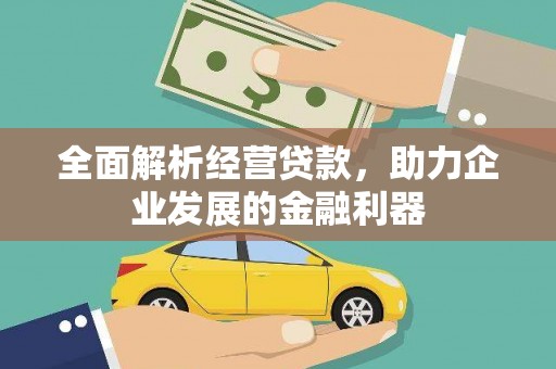 西盟全面解析经营贷款，助力企业发展的金融利器