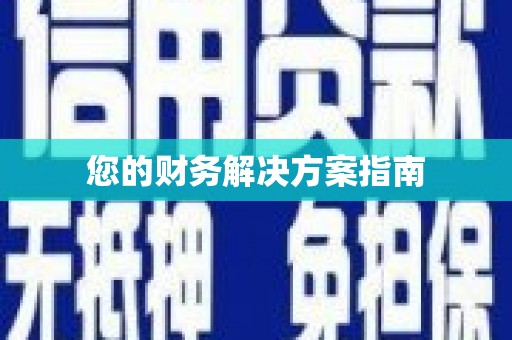 西盟您的财务解决方案指南