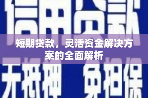 西盟短期贷款，灵活资金解决方案的全面解析