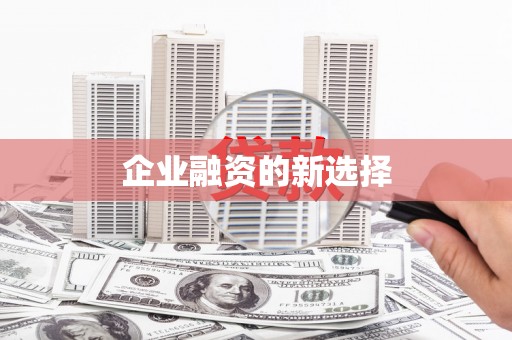 西盟企业融资的新选择