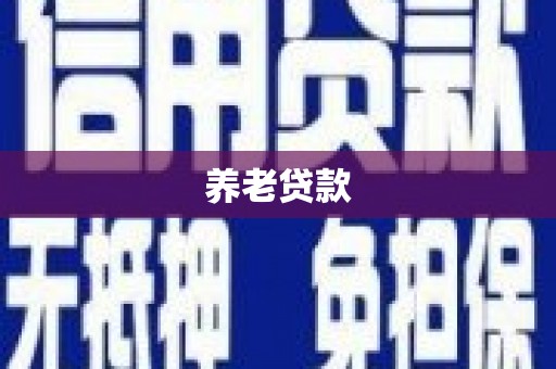 西盟养老贷款