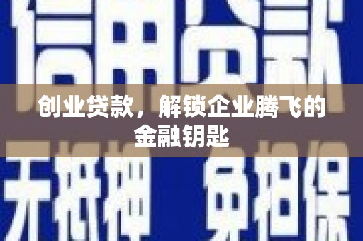 西盟创业贷款，解锁企业腾飞的金融钥匙