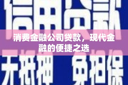 西盟消费金融公司贷款，现代金融的便捷之选