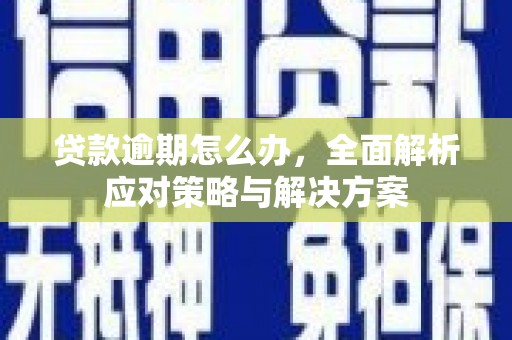 西盟贷款逾期怎么办，全面解析应对策略与解决方案