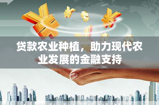 西盟贷款农业种植，助力现代农业发展的金融支持