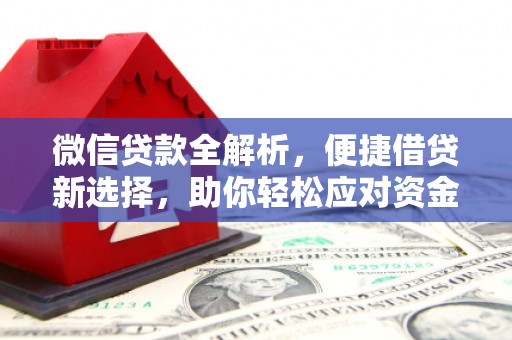 西盟微信贷款全解析，便捷借贷新选择，助你轻松应对资金需求